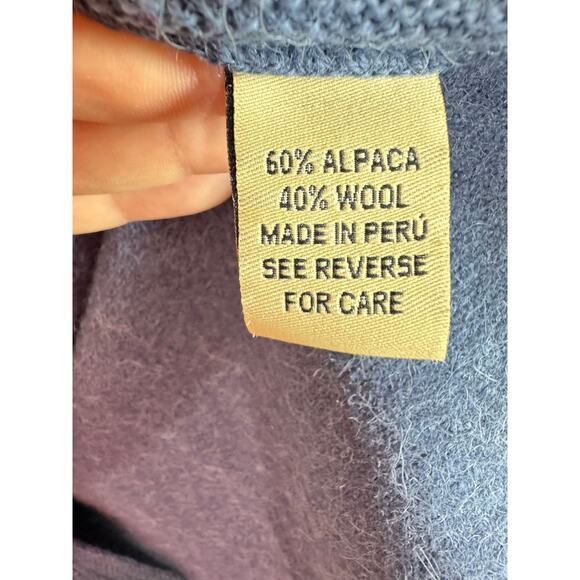 Beyond Threads Womens Cardigan Sweater alpaca Wool Button Front Made in Peru S - Picture 4 of 8